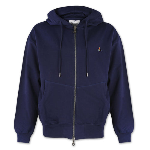 Vivienne Westwood - Rugged Zip Hoodie in Navy - Nigel Clare