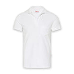 Orlebar Brown - Terry Towelling Polo Shirt in White - Nigel Clare