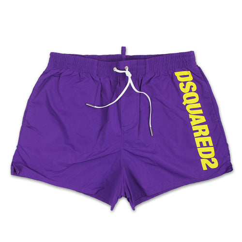 DSQUARED2 - Logo Swim Shorts in Purple - Nigel Clare