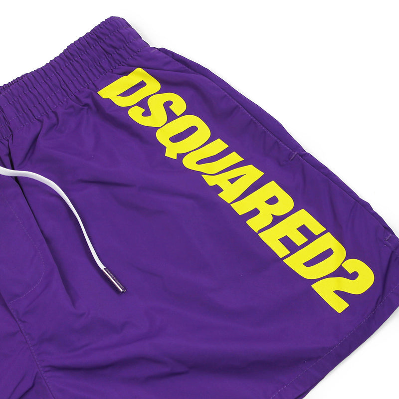 DSQUARED2 - Logo Swim Shorts in Purple - Nigel Clare