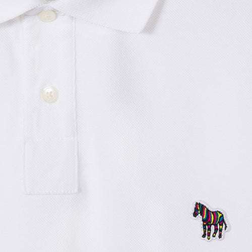 PS Paul Smith - Reg Fit LS Polo Shirt in White - Nigel Clare