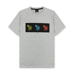 PS Paul Smith - Triple Zebra Print T-Shirt in Grey - Nigel Clare