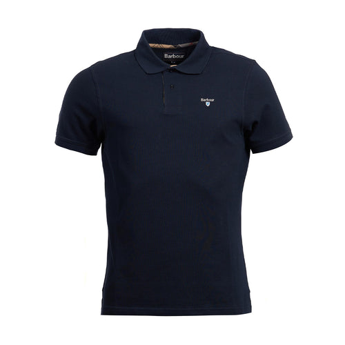 Barbour - Tartan Pique Polo Shirt in New Navy - Nigel Clare