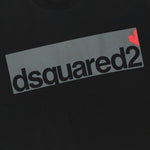DSQUARED2 - D2 Tag Print T-Shirt in Black - Nigel Clare