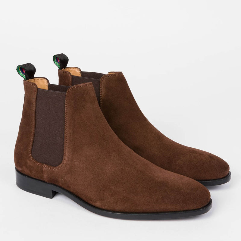Kæmpe stor dommer tælle PS Paul Smith - Gerald Chelsea Boots in Brown Suede | Nigel Clare