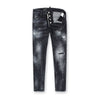 DSQUARED2 - Black Powder Zip Wash Skater Jeans in Grey - Nigel Clare
