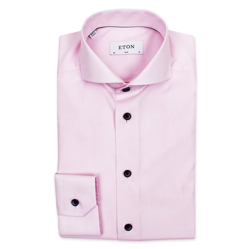Eton - Slim Fit Shirt in Light Pink - Nigel Clare