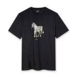 PS Paul Smith - 'Paint Splash Zebra' Print T-Shirt in Black - Nigel Clare