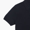 Pal Zileri - Knitted Silk/Cotton Polo Shirt in Navy - Nigel Clare
