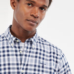 Barbour - Middlet Gingham Check Shirt In White/Navy - Nigel Clare