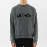 Axel Arigato - Ivy College Logo Sweatshirt in Faded Black - Nigel Clare