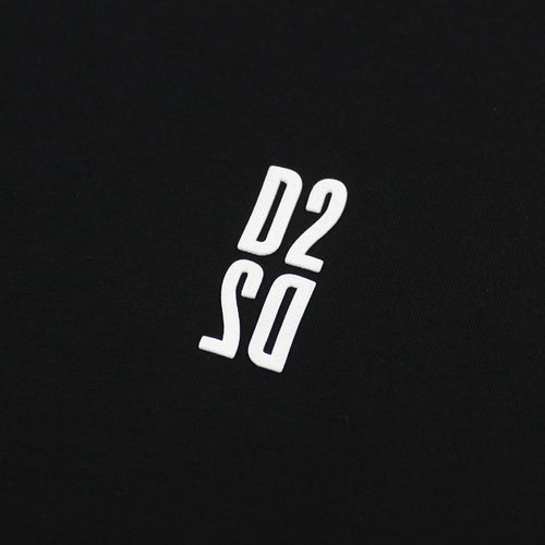 DSQUARED2 - D2 Mirrored Logo T-Shirt in Black - Nigel Clare