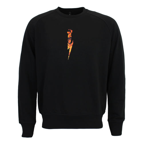 Neil Barrett - Flame Bolt Sweatshirt in Black - Nigel Clare