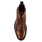 Paul Smith - Cubitt Lace Up Leather Boots in Tan - Nigel Clare