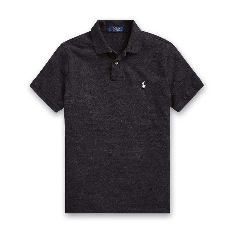 Polo Ralph Lauren - Slim Fit Mesh Polo Shirt in Black - Nigel Clare
