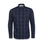 Barbour Intl. - 1857 Cord Check Shirt in Navy - Nigel Clare