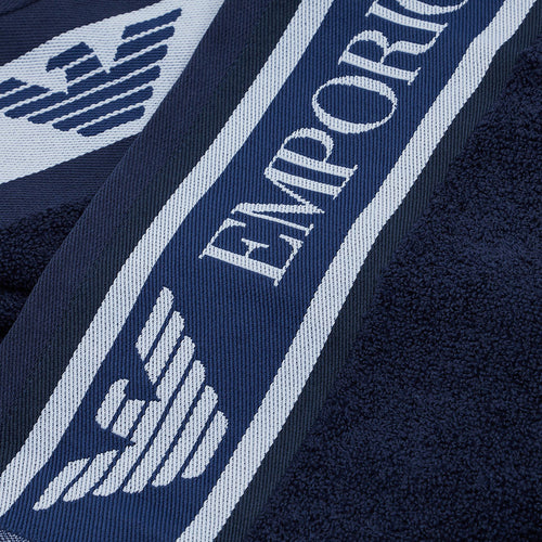 Emporio Armani - Beach Towel in Navy - Nigel Clare