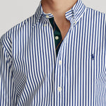Polo Ralph Lauren - Custom Fit Brushed Poplin Shirt in Blue/Wht - Nigel Clare