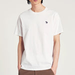 PS Paul Smith - Slim Fit Zebra T-Shirt in White - Nigel Clare