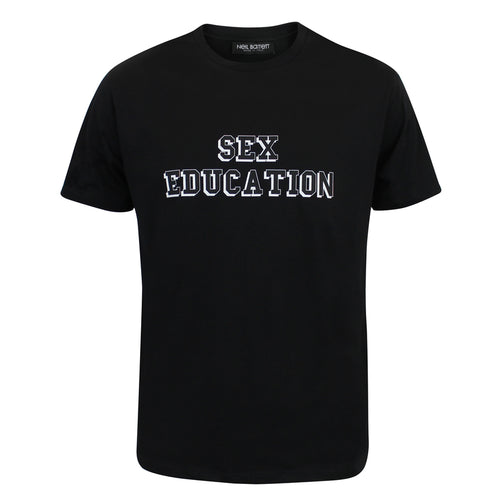 Neil Barrett - 'Sex Education' Print T-Shirt in Black - Nigel Clare