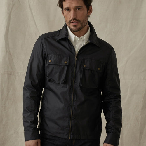 Belstaff - Dunstall Waxed Jacket in Dark Navy - Nigel Clare