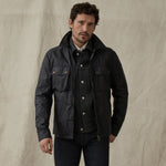 Belstaff - Dunstall Waxed Jacket in Dark Navy - Nigel Clare