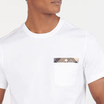 Barbour - Durness Pocket Tee in White - Nigel Clare