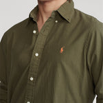 Polo Ralph Lauren - Slim Fit Long Sleeve Sport Shirt in Khaki - Nigel Clare