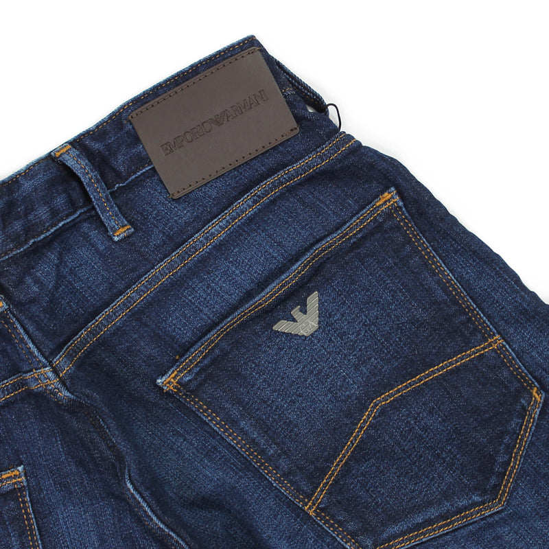 Emporio Armani - J06 Slim Fit Stretch Jeans in Denim Blue - Nigel Clare