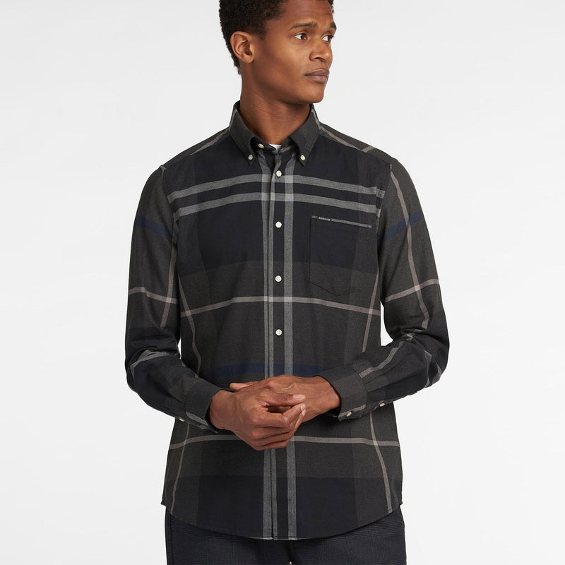 Barbour - Dunoon Tailored Fit Shirt in Graphite - Nigel Clare