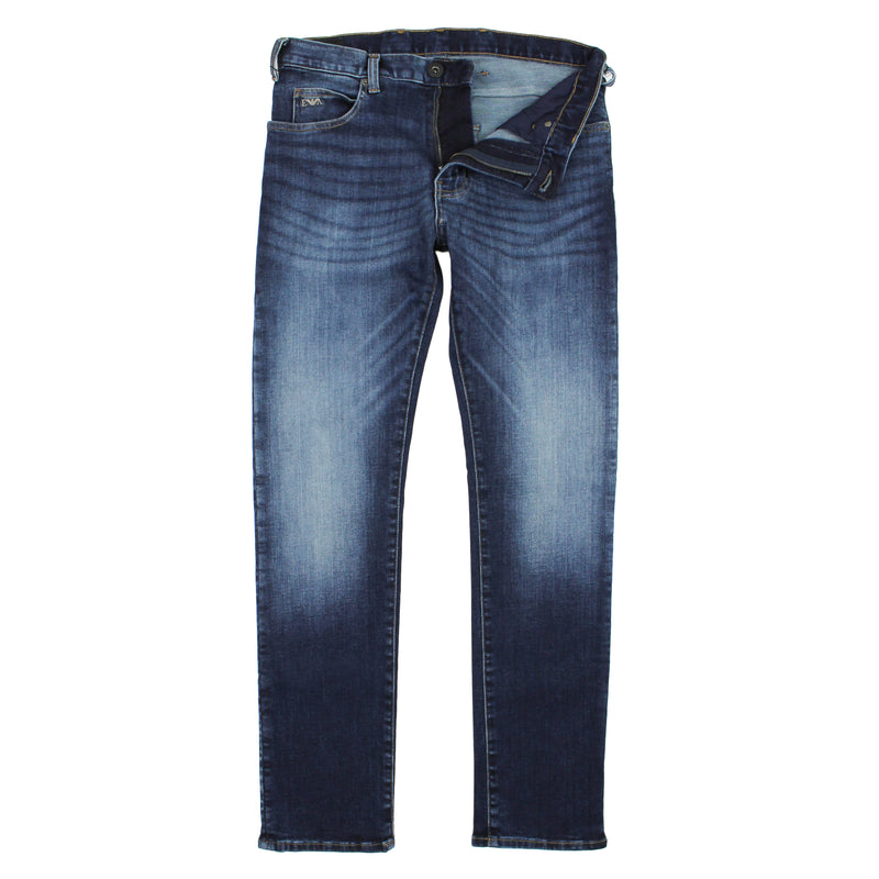 Emporio Armani - J45 Regular Fit Jeans in Mid Blue - Nigel Clare