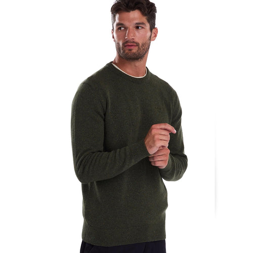 Barbour - Tisbury Crew Neck Knit Jumper in Forest - Nigel Clare