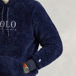 Polo Ralph Lauren - Sherpa Fleece Hoodie in Navy - Nigel Clare