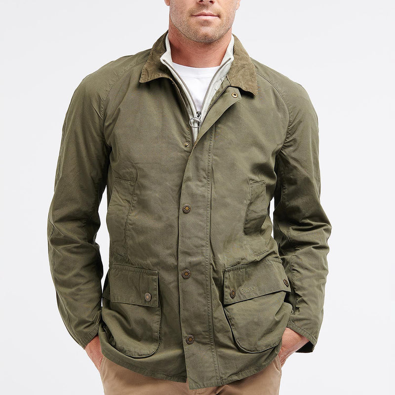 Barbour - Ashby Casual Jacket in Olive - Nigel Clare