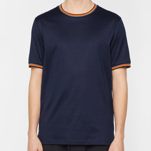 Paul Smith - 'Artist Stripe' T-Shirt in Navy - Nigel Clare