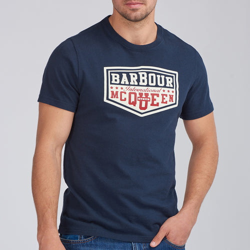 Barbour Intl - Torx Logo T-Shirt in Navy - Nigel Clare