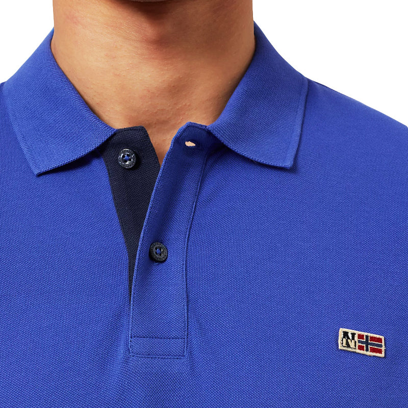 Napapijri - Taly Stretch 3 Polo Shirt in Ultra Marine Blue - Nigel Clare