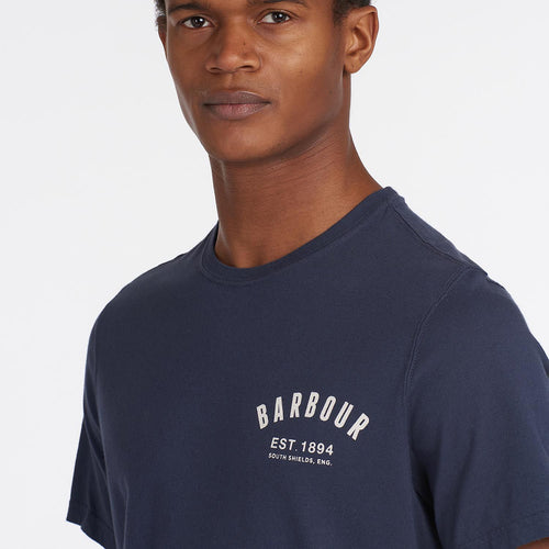 Barbour - Preppy T-Shirt in Powder New Navy - Nigel Clare