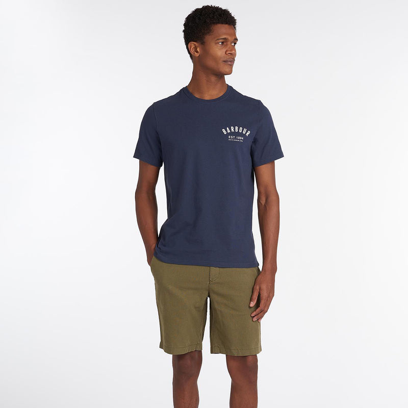 Barbour - Preppy T-Shirt in Powder New Navy - Nigel Clare