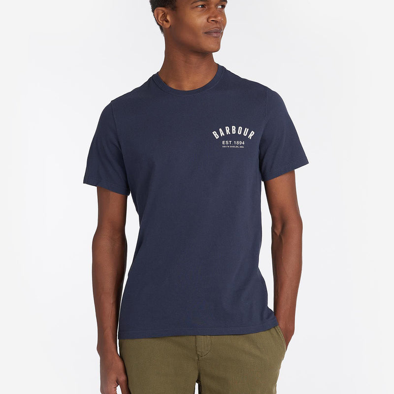 Barbour - Preppy T-Shirt in Powder New Navy - Nigel Clare