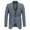 Emporio Armani - M-Line 3 Piece Woven Suit in Blue Check - Nigel Clare