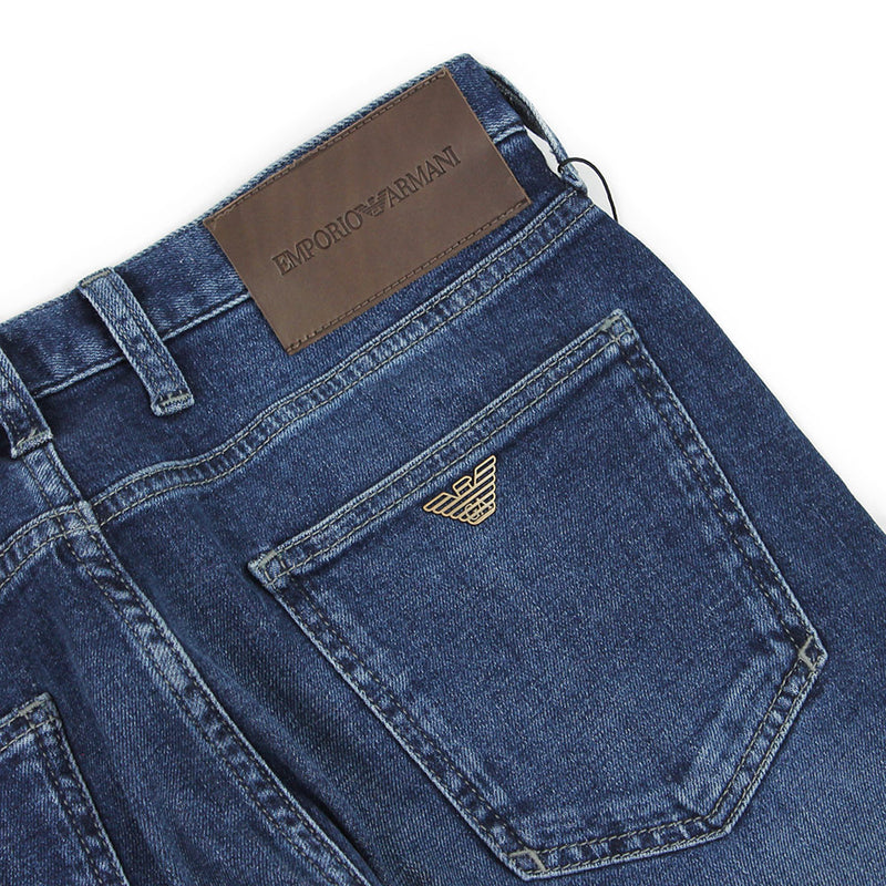 Emporio Armani - J45 Regular Fit Jeans in Mid Blue | Nigel Clare