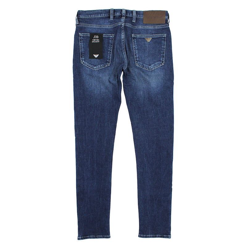 Emporio Armani - J10 Extra Slim Fit Jeans in Mid Blue Wash - Nigel Clare