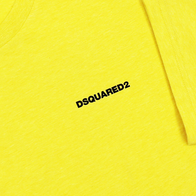 DSQUARED2 - Chest Logo T-Shirt in Yellow - Nigel Clare