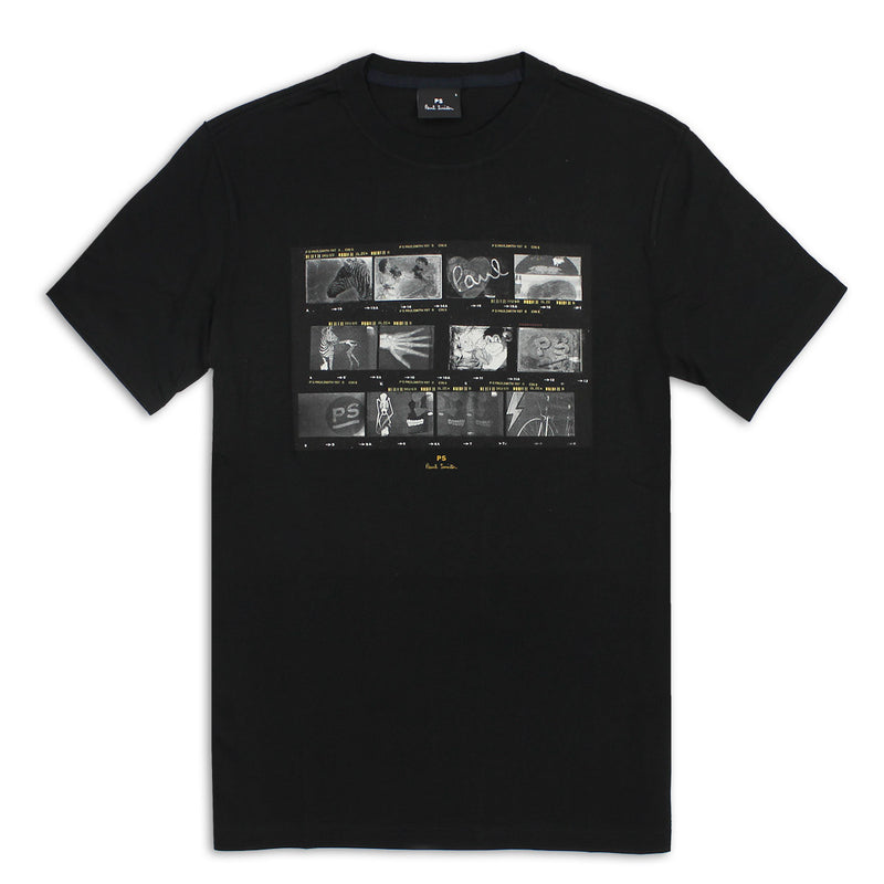 PS Paul Smith - 'Negatives' Print T-Shirt in Black - Nigel Clare