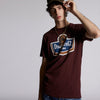 DSQUARED2 - 1964 Print T-Shirt in Maroon - Nigel Clare