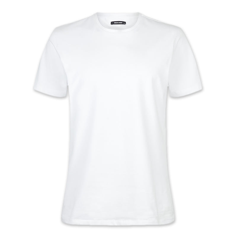 Remus Uomo - Plain T-Shirt in White - Nigel Clare