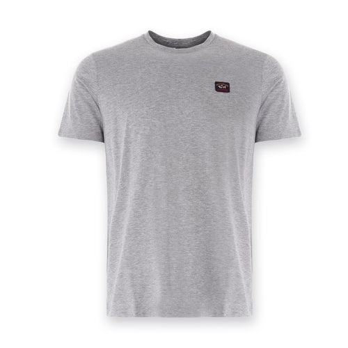 Paul & Shark - Logo Patch T-Shirt in Grey - Nigel Clare