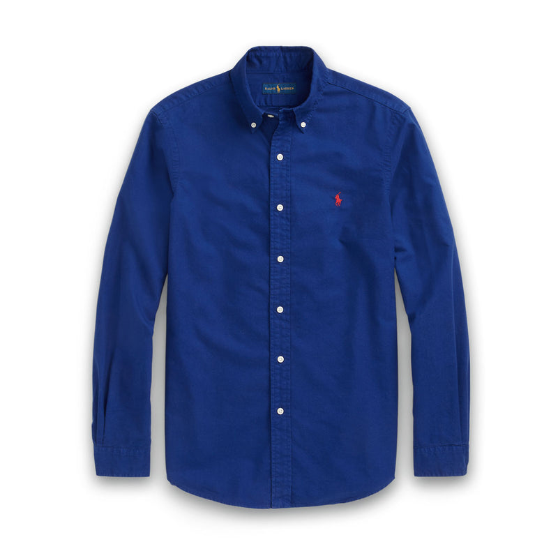 Polo Ralph Lauren - Slim Fit Long Sleeve Sport Shirt in Blue - Nigel Clare