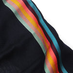 Paul Smith - Central Stripe Wool/Silk Scarf in Navy - Nigel Clare